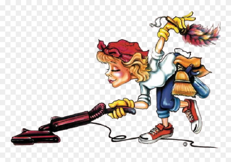 Free Cartoon Cleaning Lady Clipart
