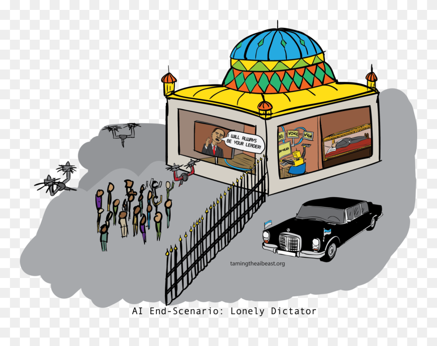 Ai End-scenario 6 Lonely Dictator Tamingtheaibeast - Cartoon Clipart