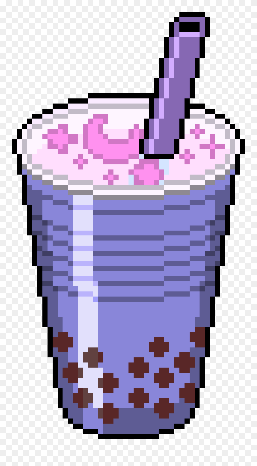 Boba Pixel Art Clipart