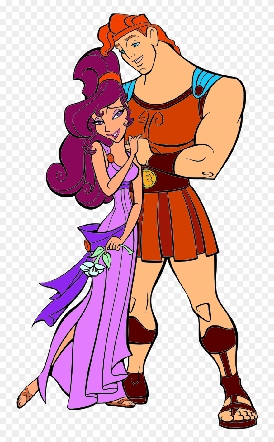 Megara Disney"s Hercules The Walt Disney Company Deianira - Hercules And Meg Clipart - Png Download