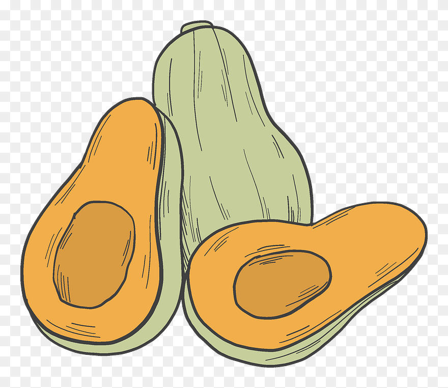 Pumpkins Clipart - Butternut Squash - Png Download