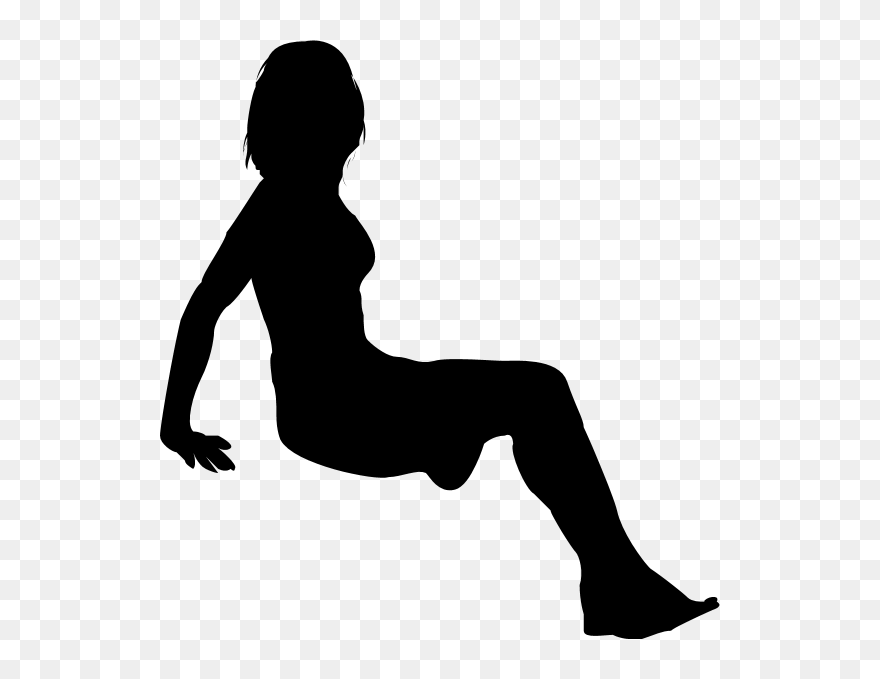 Silhouette Woman - Sauna Woman Silhouette Clipart