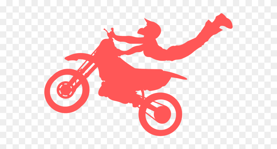 Dirt Bike Stunt - Extreme Sport Clipart