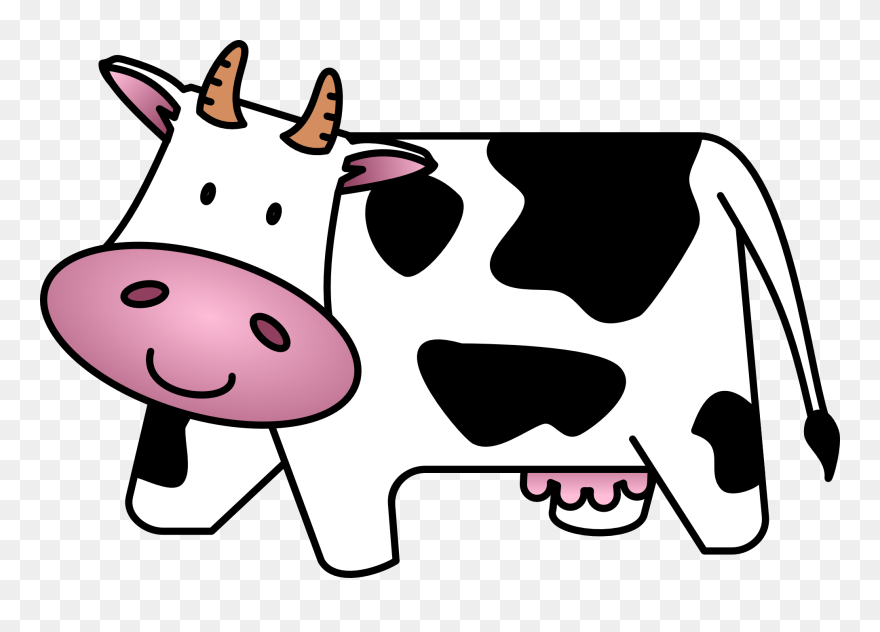 Cow Clipart To Printable To Free Clipart Images - Clip Art Cow Cartoon - Png Download