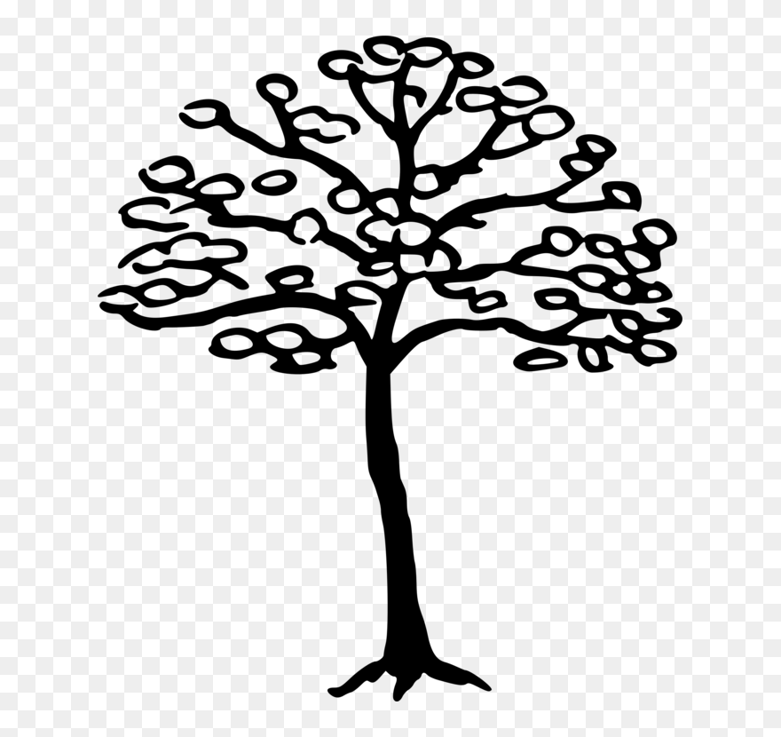 Visual Arts,plant,flower - Silhouette Clipart