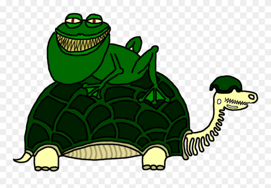 Frogs Clipart Turtle - Creepy Frog Clipart - Png Download
