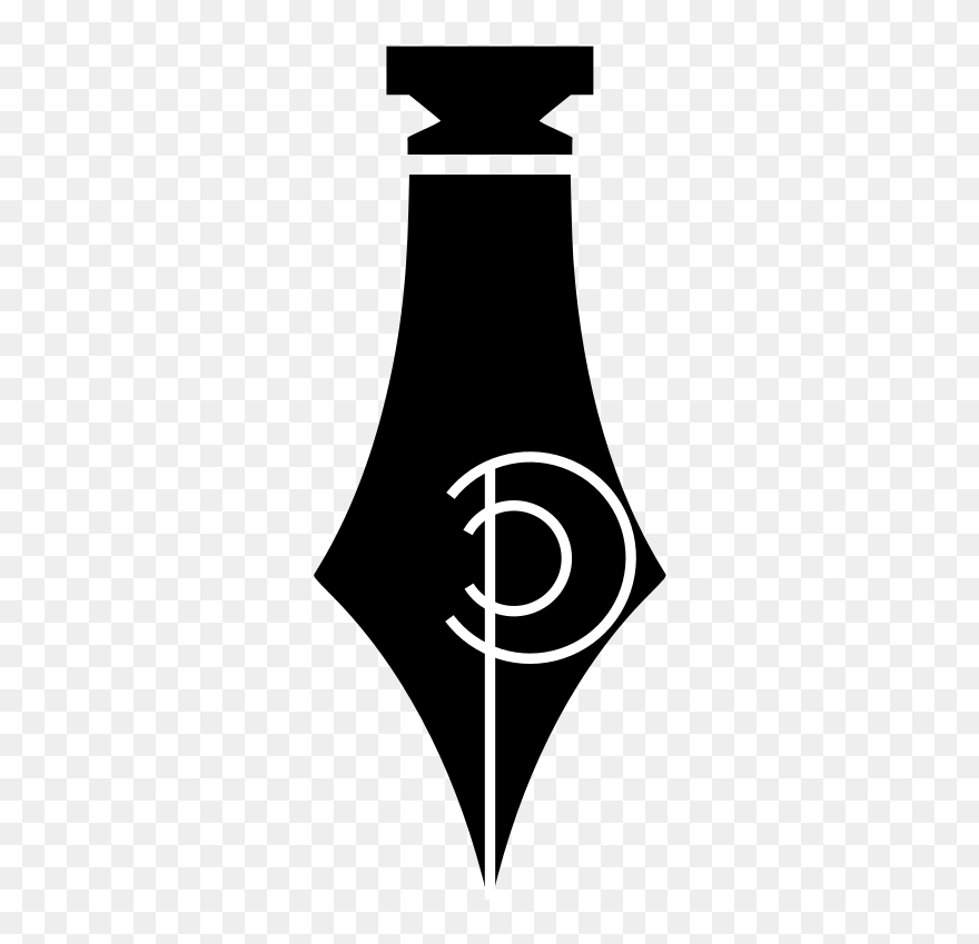 Den"s Pens - Fountain Pen Tip Logo Clipart