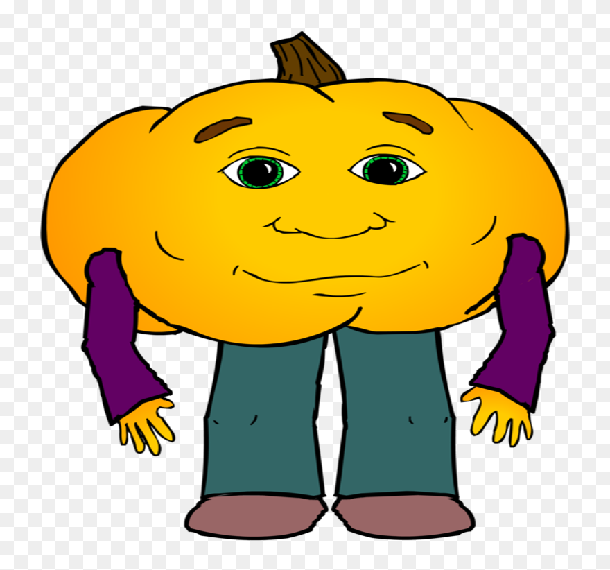 Hungry Clipart Hungry Person - Pumpkin Man I M Very Hungry - Png Download