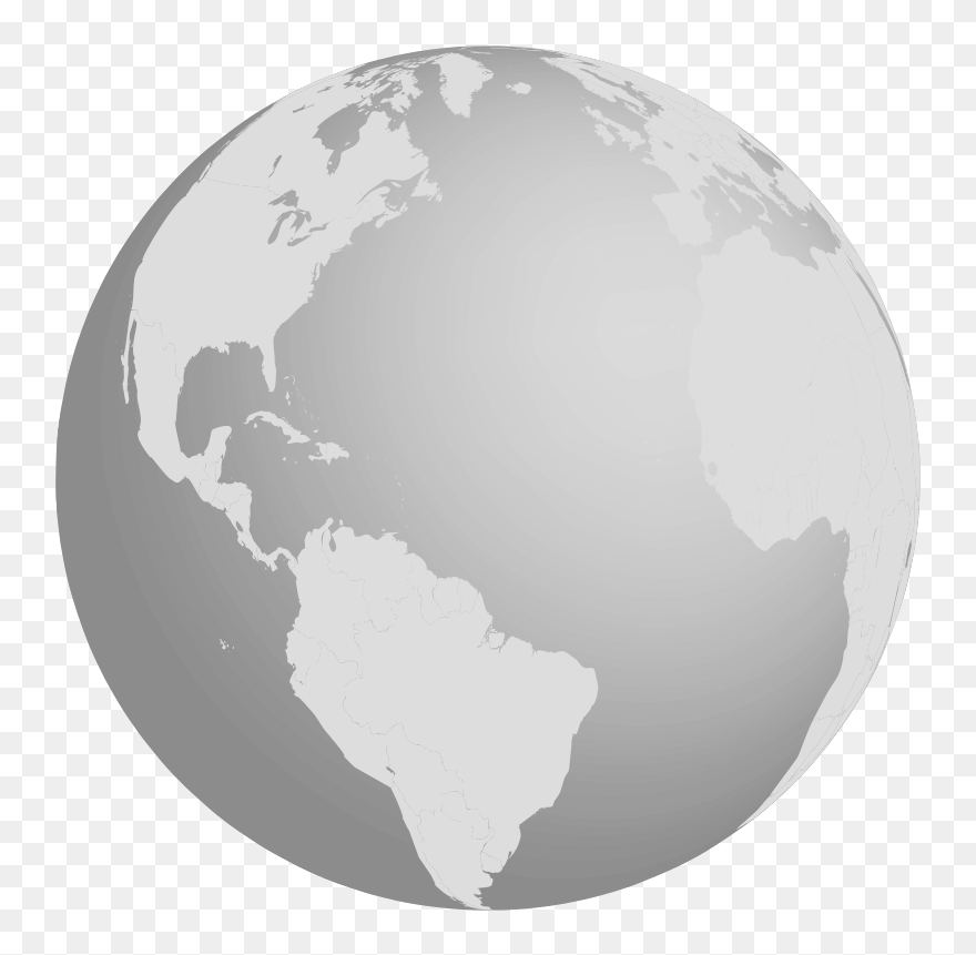 Grayscale Earth Clipart