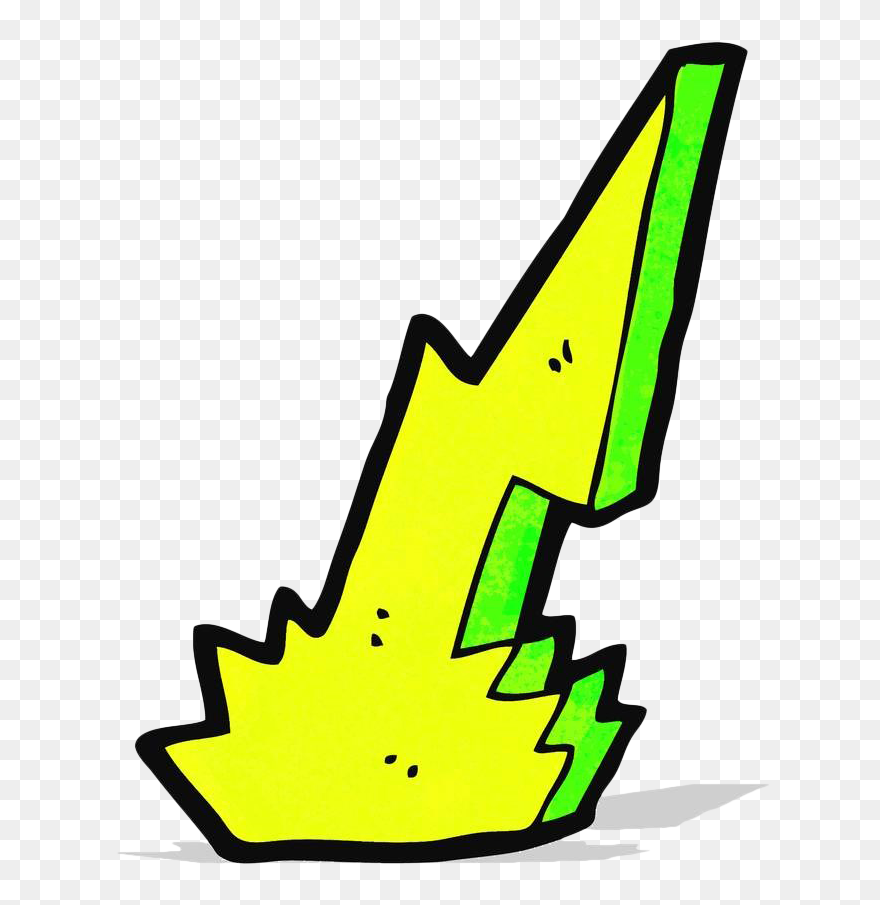 Lightning Strike Cartoon Drawing Clip Art - Lightning Strike Cartono Png Transparent Png