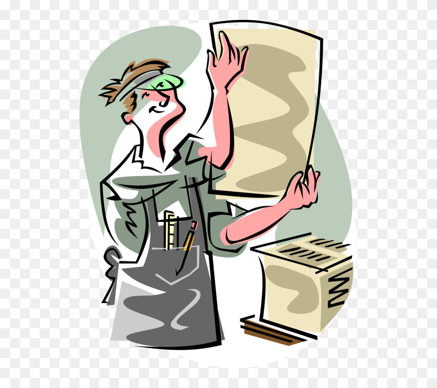 Printing Vector Art - Operator Print Vector Clipart