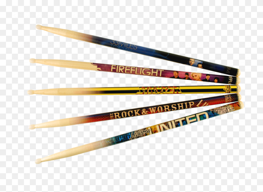 Transparent Drum Sticks Png - Custom Drumsticks Clipart