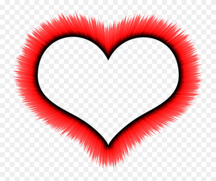 Cute Heart Frame Png Clipart - Heart Shape Png Frame Transparent Png