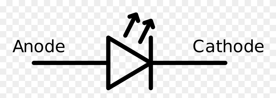 File - Led Symbol - Svg - Ir Led Schematic Symbol Clipart
