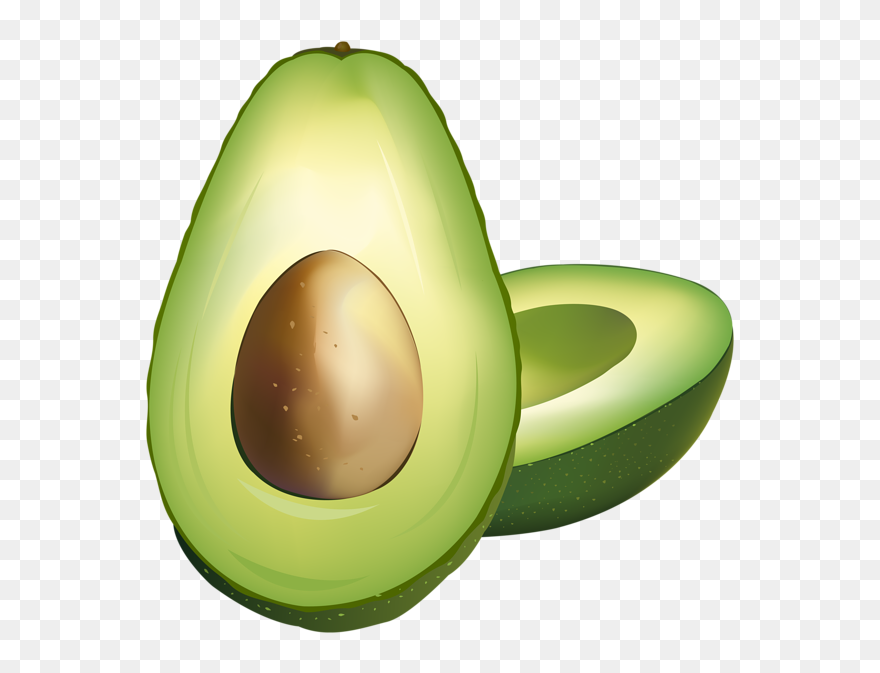 Transparent Avocado Transparent & Png Clipart Free - Transparent Background Avocado Clipart