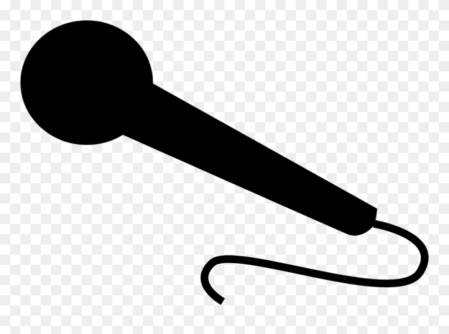 Microphone Stands Clip Art - Microphone Clipart Black - Png Download