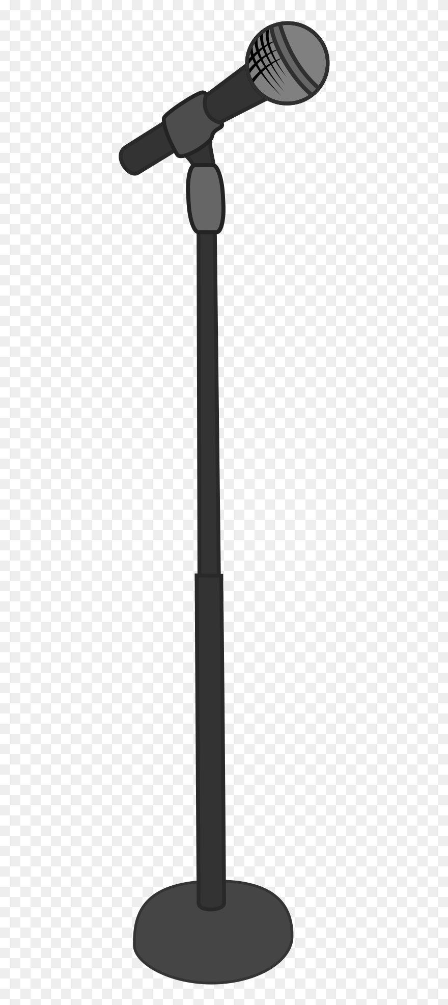 Images For Cartoon Microphone Stand - Microphone Stand Clipart - Png Download