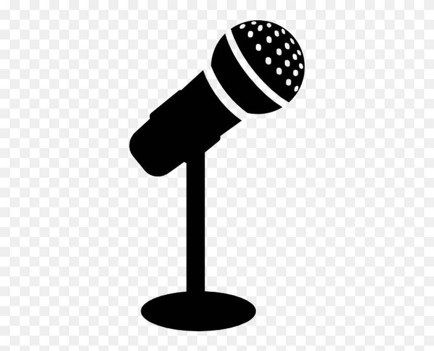 4 Png, Microphone Stand - Transparent Background Microphone Clipart