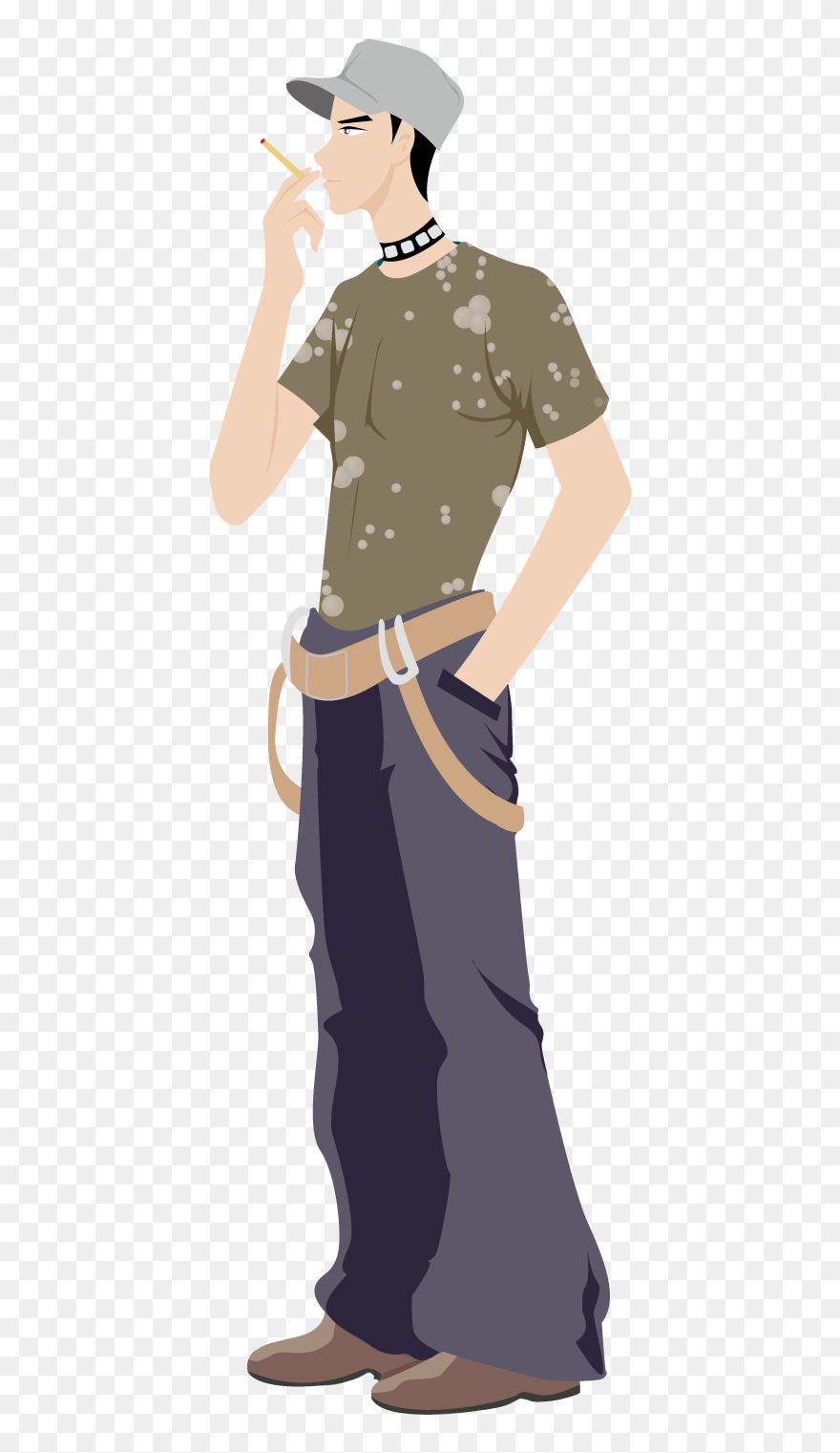 Man Cartoon Illustration - Standing Clipart