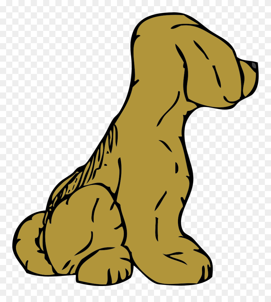Transparent Hibernation Clipart - Cartoon Dogs From The Sides - Png Download