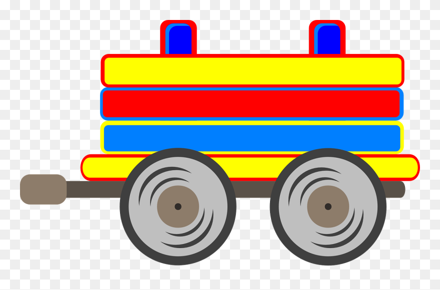 Train Carriages Clipart - Png Download