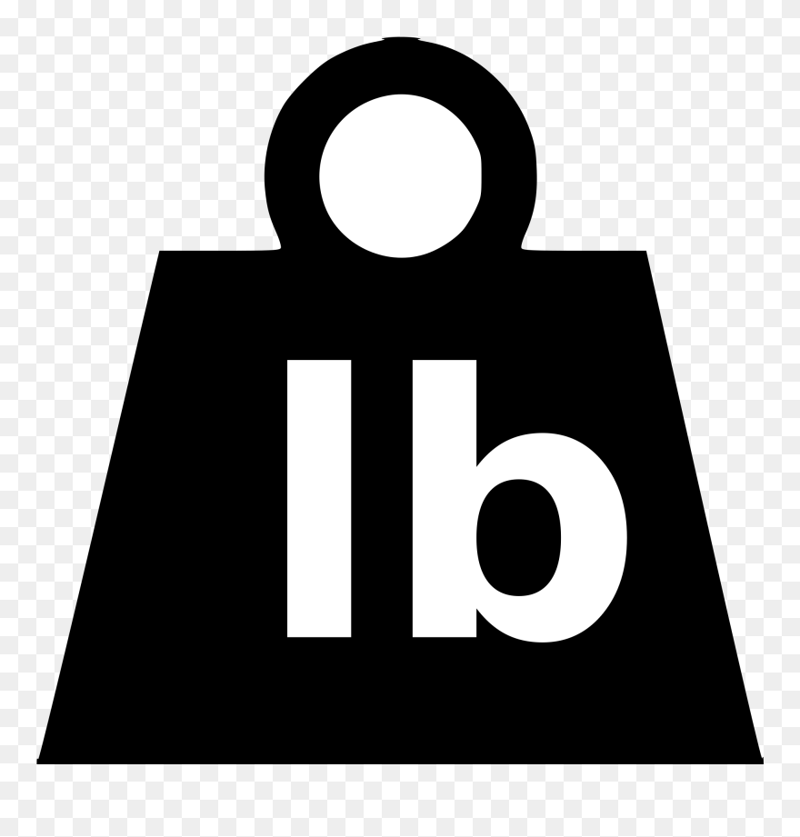 Weight Plates Clipart Transparent Background - Pounds Weight Symbol - Png Download