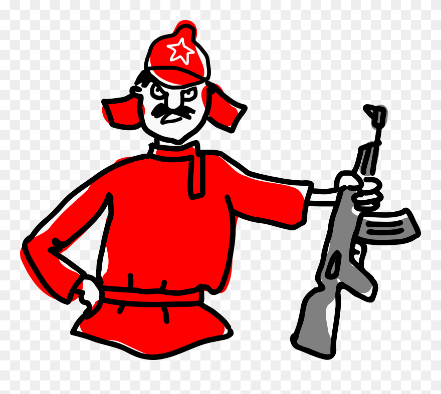 Red Army Soldier - Russian Soldier Clipart - Png Download