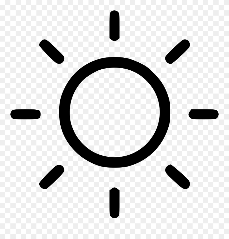 Weather Sun Nature Light Lightning Shine Comments - Sun Icon Png Clipart