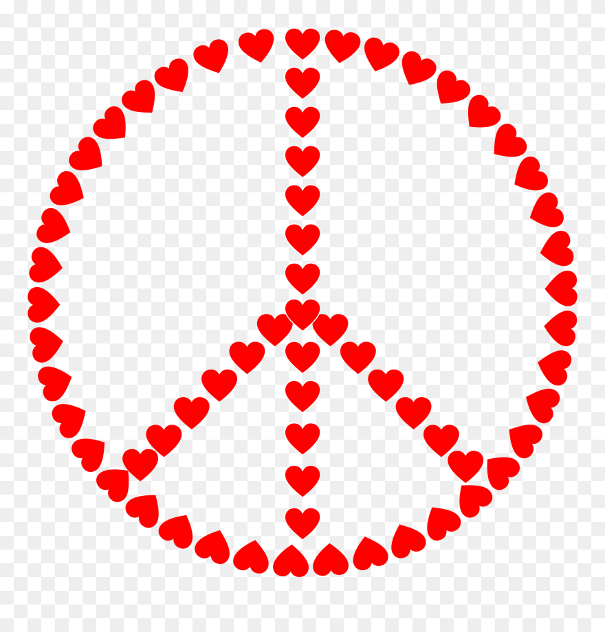 Peace Sign Clipart Week - Peace Symbol With Dove - Png Download