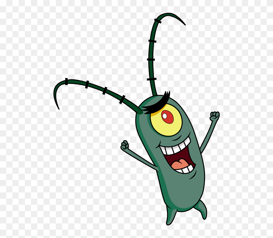 Plankton Spongebob Drawings Easy - Plankton Cartoon Spongebob Squarepants Clipart