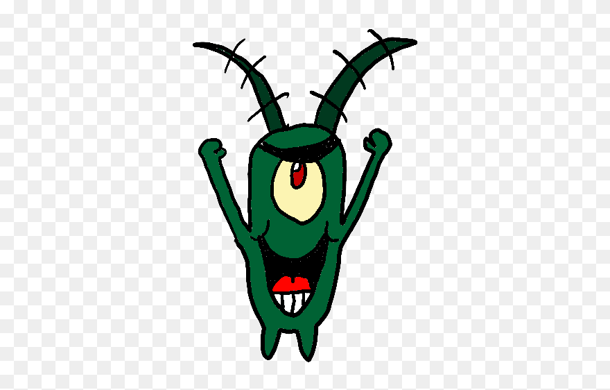 Confused Plankton Png - Cartoon Clipart