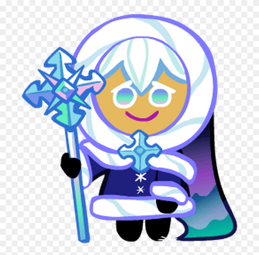Cookie Run Snow Sugar Cookie Costume Clipart
