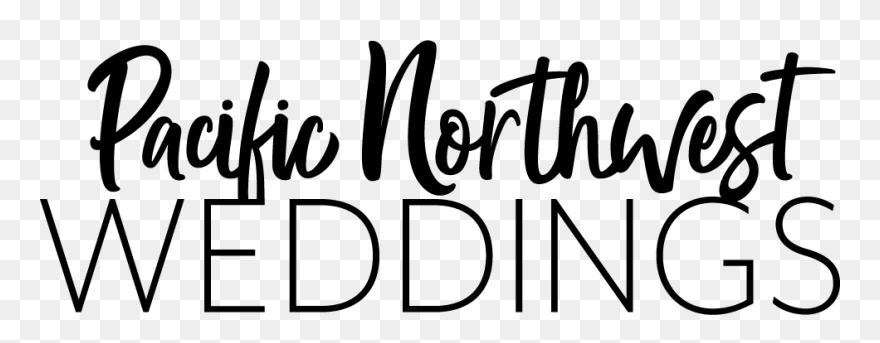 Pacific Northwest Weddings Logo - Calligraphy Clipart