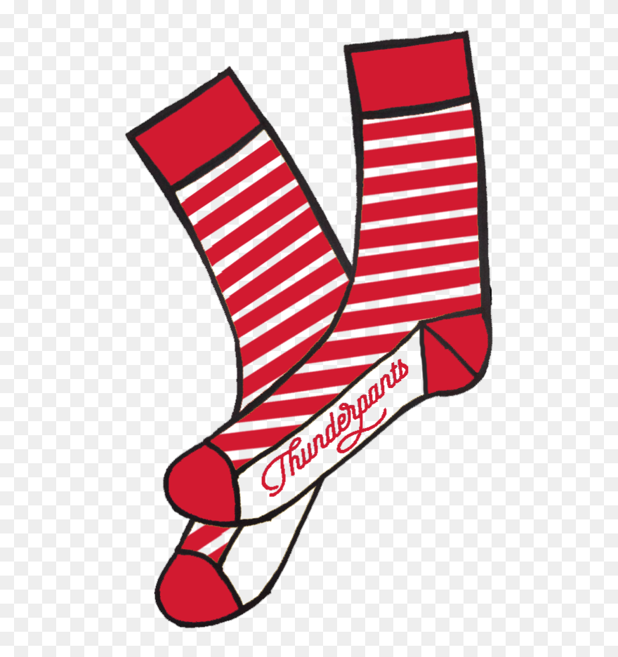 Sock Clipart Stripey - Clip Art - Png Download