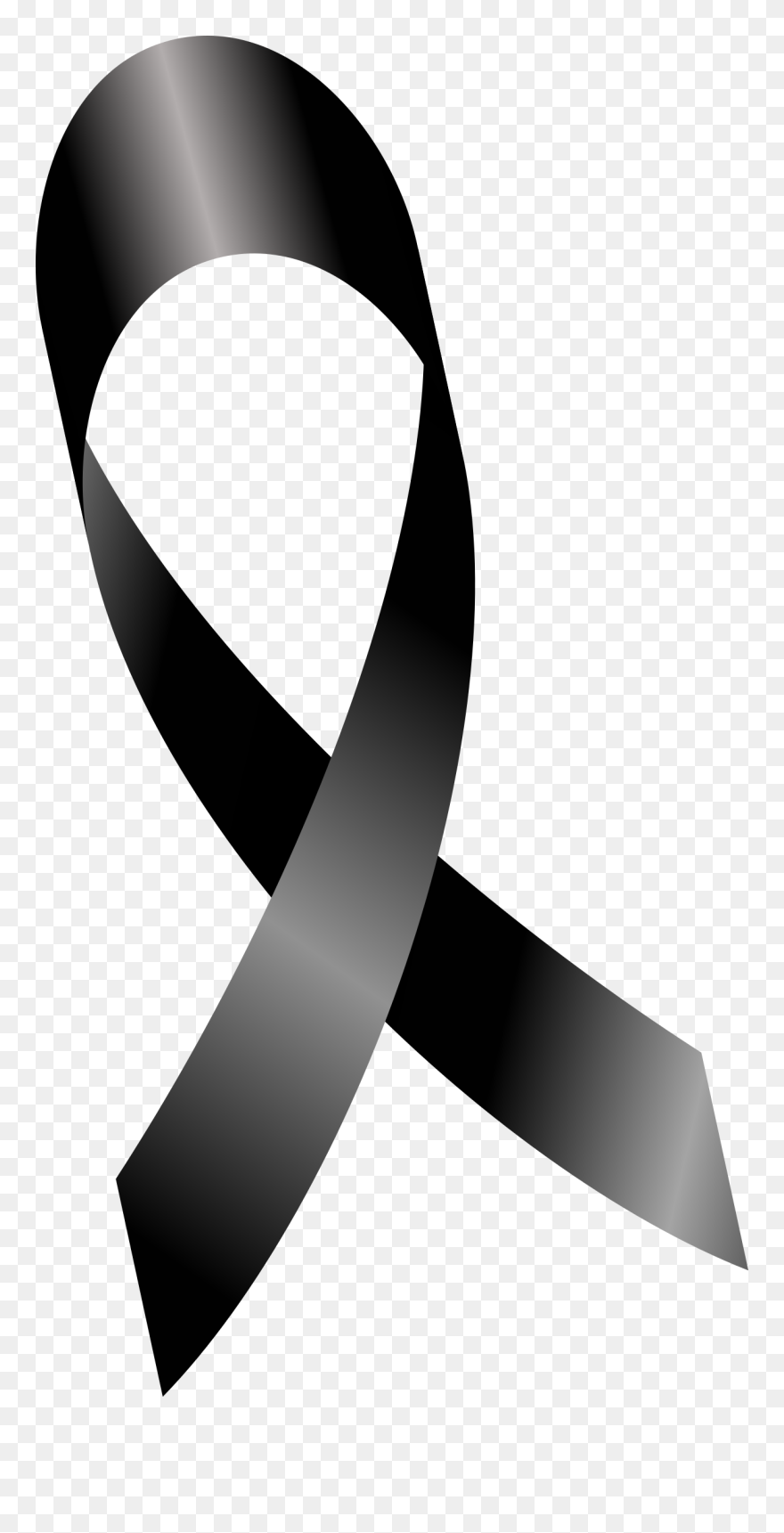 Ribbon Clip Art - Mourning Png Transparent Png