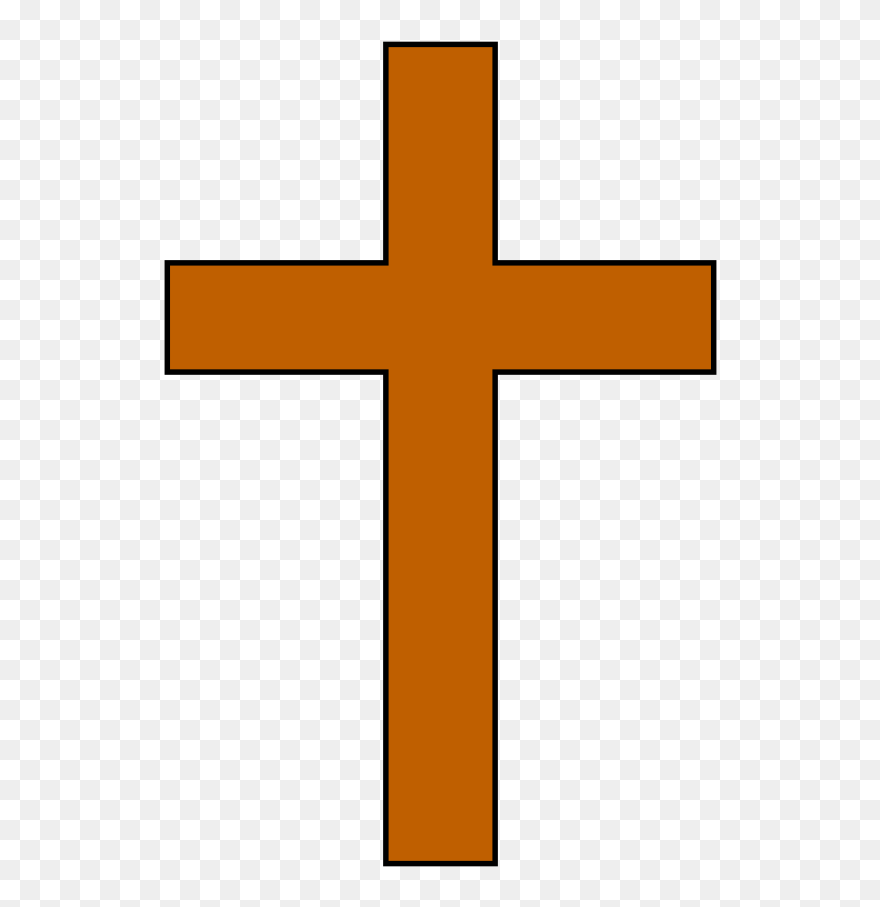 Black Cross Svg Clip Arts - Brown Cross Clipart - Png Download