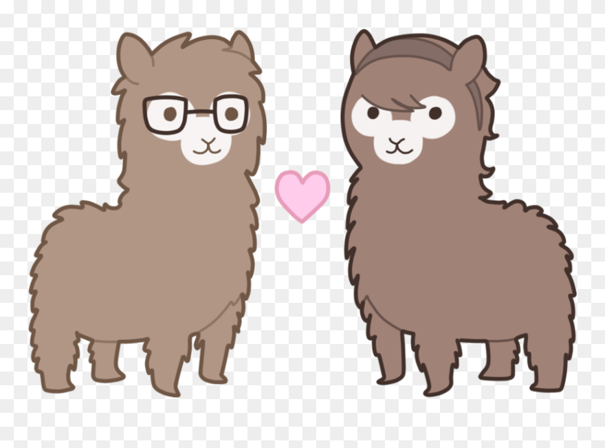 Alpaca Clipart Adorable - Alpaca Lama Png Transparent Png