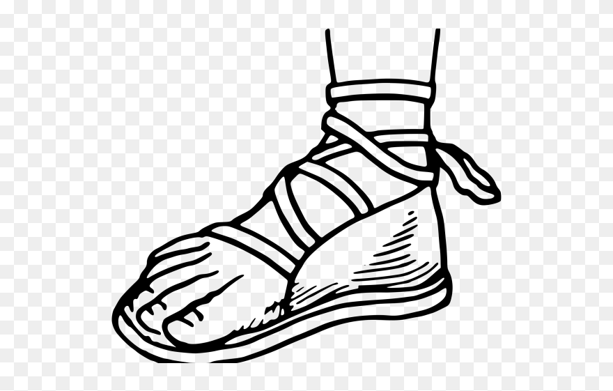 Roman Sandals Clipart - Png Download