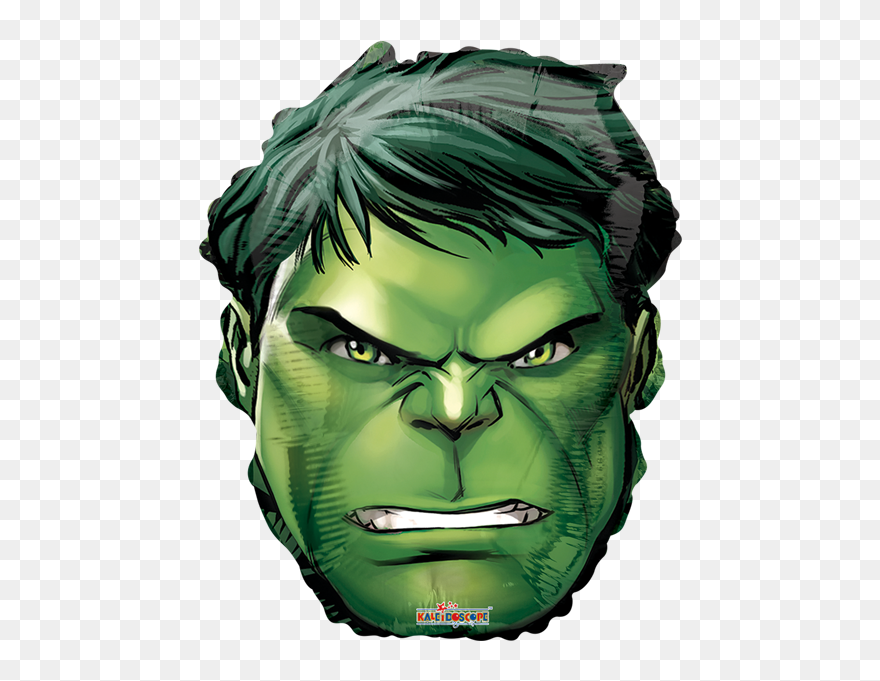 Captain Angry Mask Hulk Thor Emoji Black Clipart - Hulk Face - Png Download