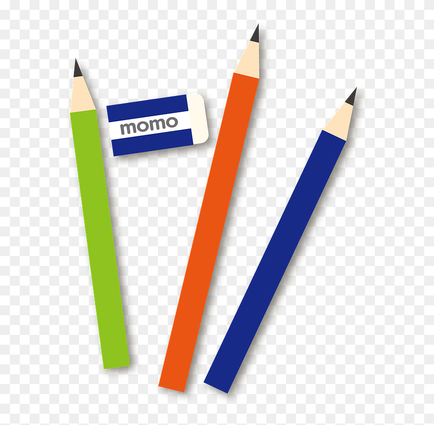 Eraser Pencils Stationery Clipart - 鉛筆 橡皮 - Png Download