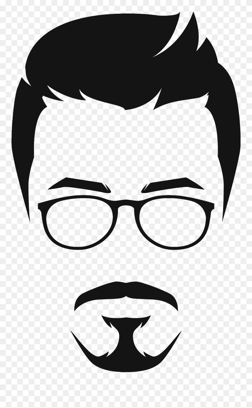 #ironmen #facial #makeup #getup #wig #men #style #hairs - Transparent Face Clipart Png