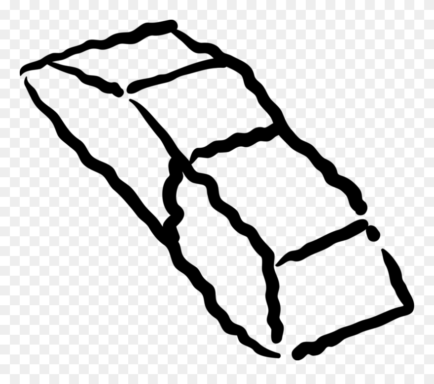 Vector Illustration Of Rubber Eraser For Erasing Marks Clipart