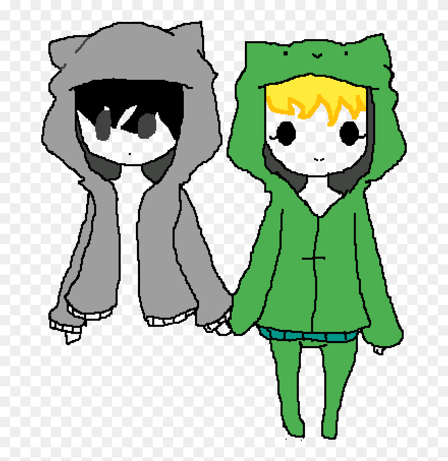 Lost And Ben In Cat Hoddies Clipart , Png Download - Cartoon Transparent Png