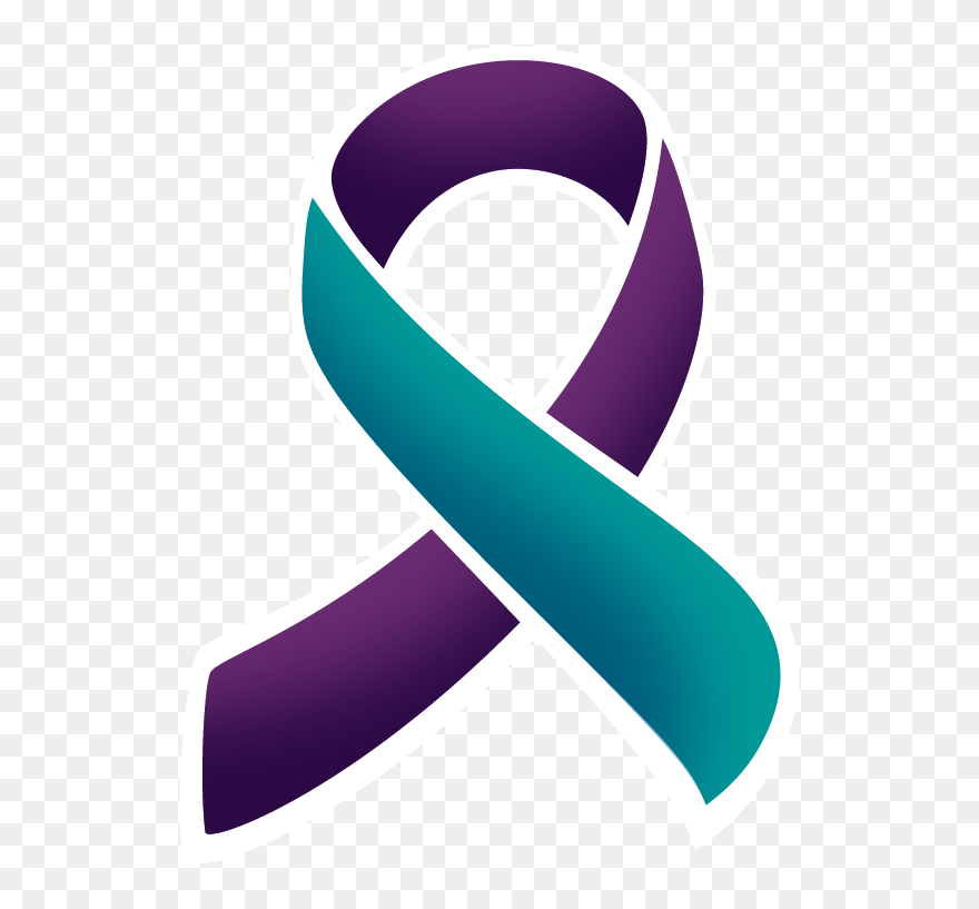 Suicide Prevention Ribbon Clipart 20 Free Cliparts - Domestic And Sexual Violence Ribbon - Png Download