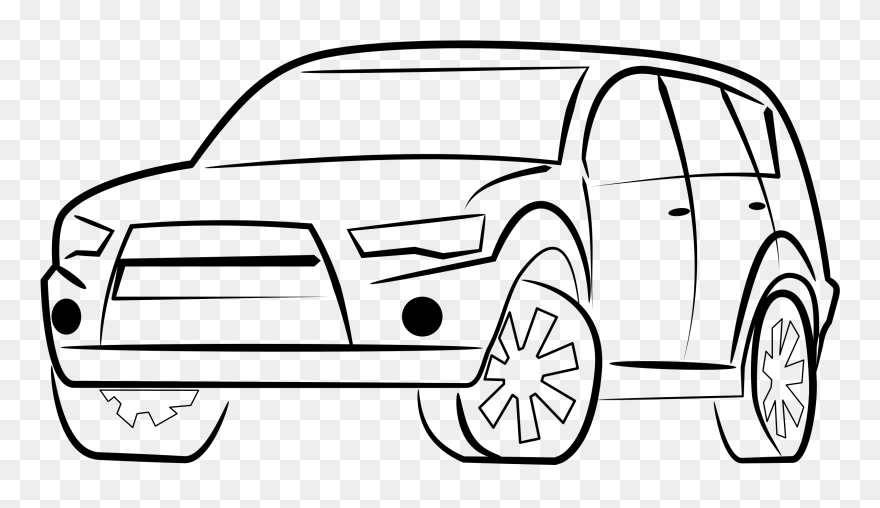 Silhouetteoutlanderii Clip Arts - Car Coloring Pictures Hd - Png Download