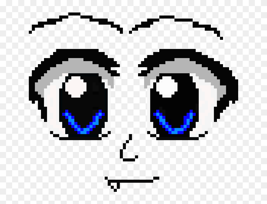 Anime Nose Png - Pixel Art Anime Eyes Clipart
