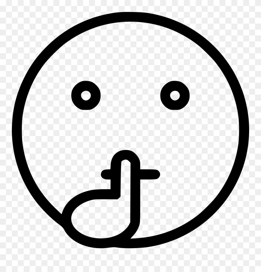 Quiet Svg Png Icon Free Download - Quiet Icon Png Clipart