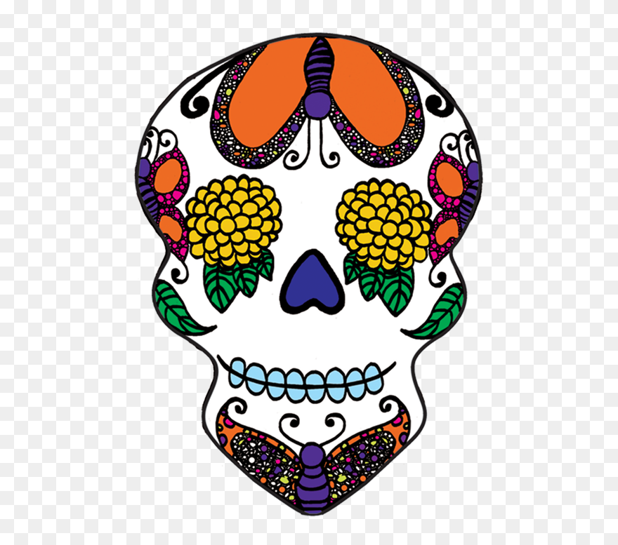 Mexico Day Of The Dead Calavera Sugar Skulls Dia De - Day Of The Dead Clipart