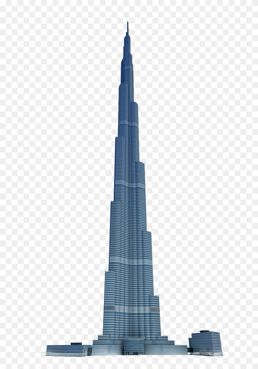 Dubai Skyline Silhouette Black - Burj Khalifa Clipart