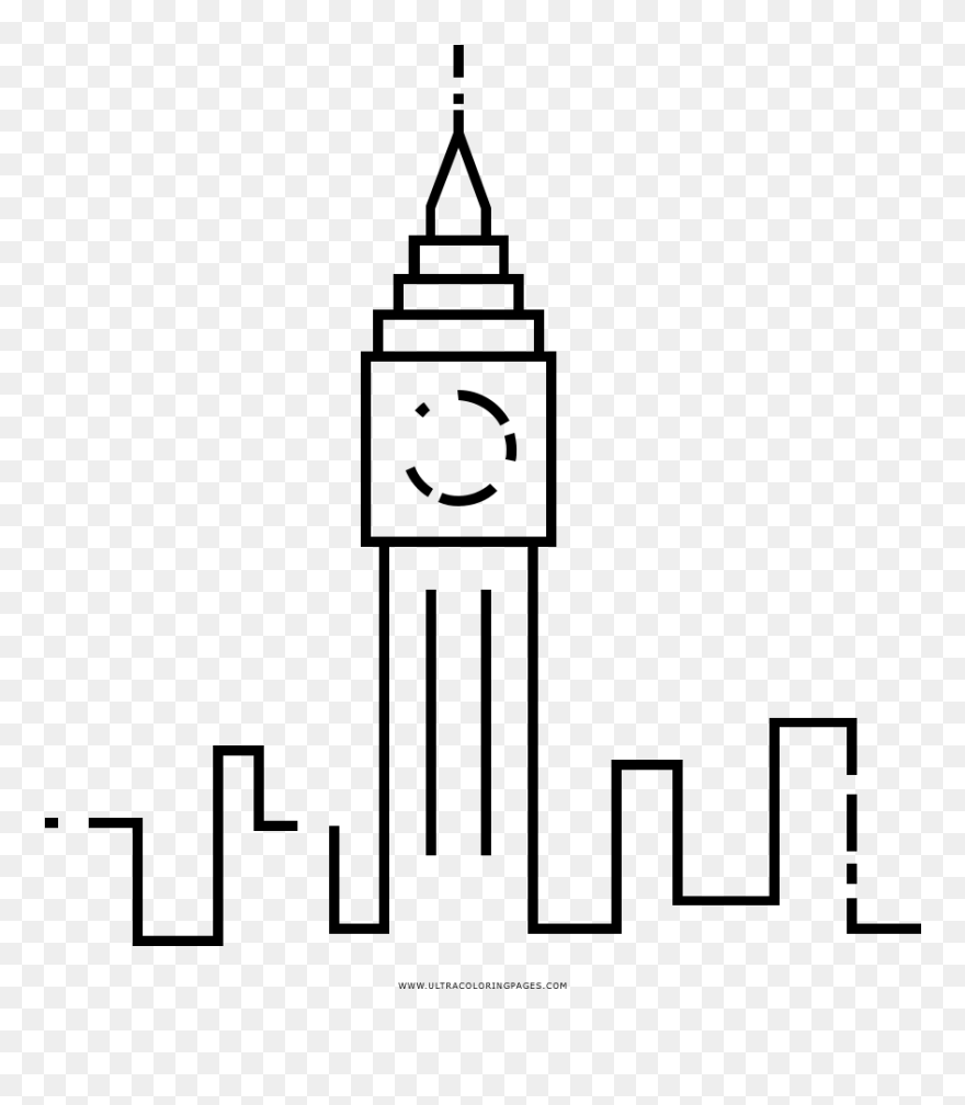 Monument Coloring Page Clipart